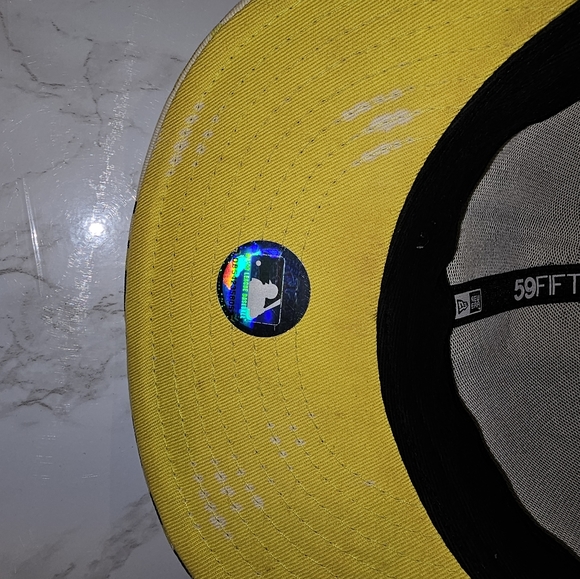 Rare New York Yankees baseball fitted hat 7 1/2 New Era MLB Cap - Picture 8 of 9